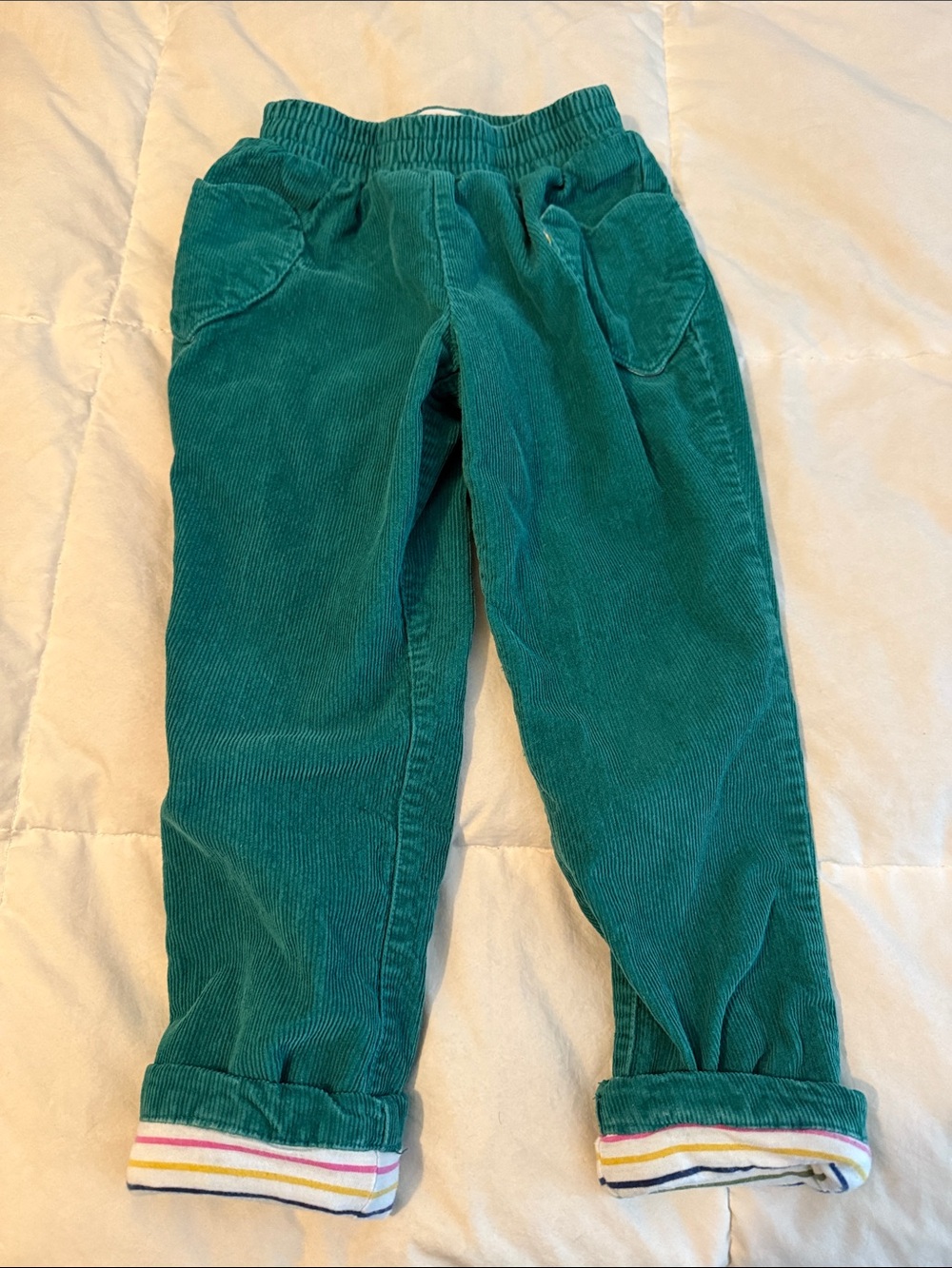 Kids Elastic-Waist Lined Corduroy Pants